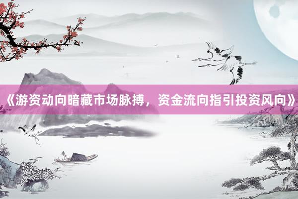 《游资动向暗藏市场脉搏，资金流向指引投资风向》