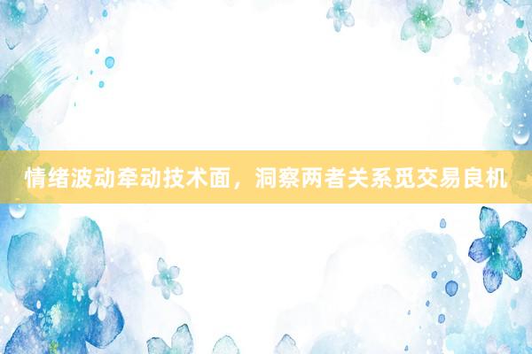 情绪波动牵动技术面，洞察两者关系觅交易良机