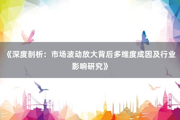 《深度剖析：市场波动放大背后多维度成因及行业影响研究》